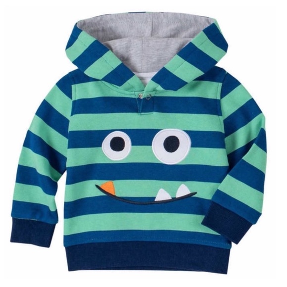 NWT Kids Headquarters Infant 4-piece Set Monster GREEN BLUE cozy winter comfy - Picture 2 of 11